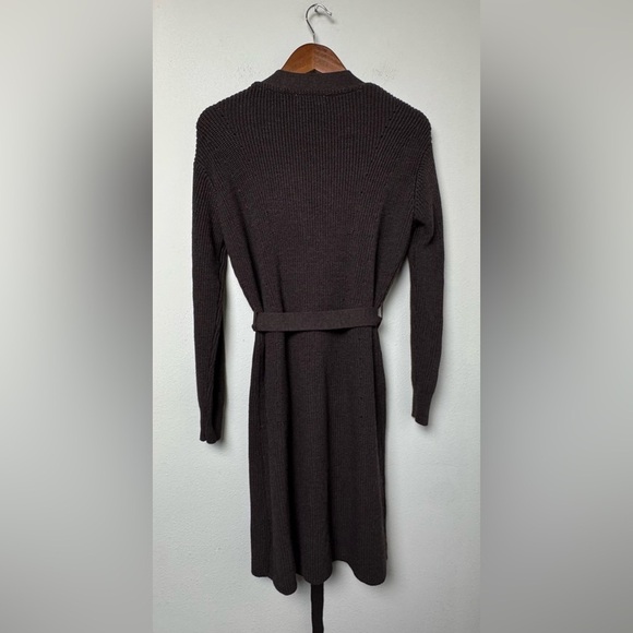 Athleta Scenic Wrap Merino Wool Blend Cardigan in Walnut Brown Size Medium - Picture 8 of 14